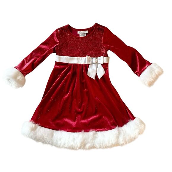 Little Girl’s Holiday Dress, Size 5 - Picture 1 of 7